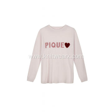 Women's Knitted Crew Neck Homewear Sleepwear Pullover